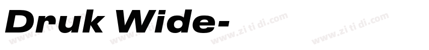 Druk Wide字体转换
